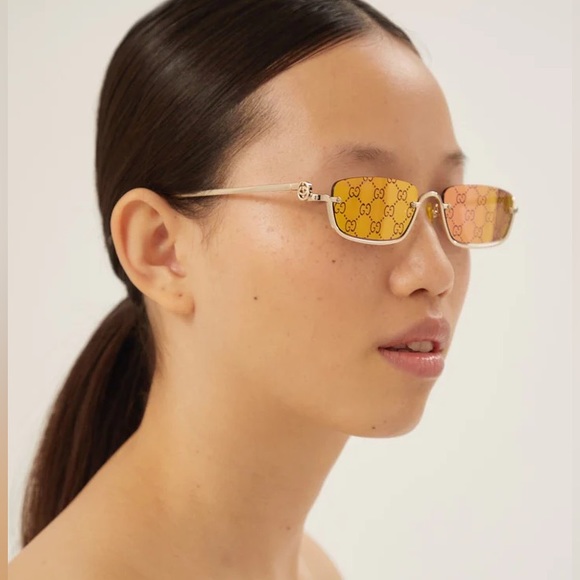 NEW GUCCI SUNGLASSES WITH GG LENSES AUTHENTIC EYEWEAR GUCCI - Picture 9 of 16